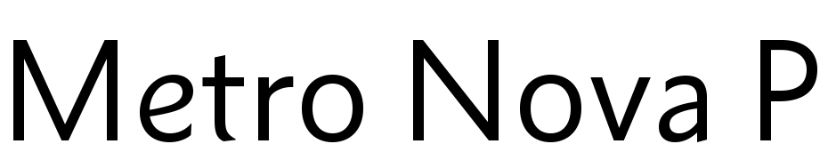 Metro Nova Pro Font Download Free